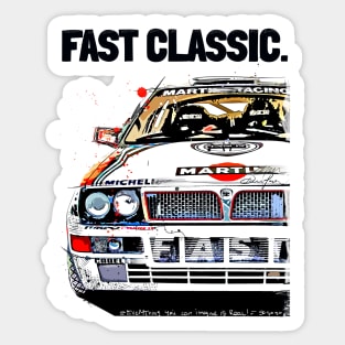 Lancia Delta art Sticker